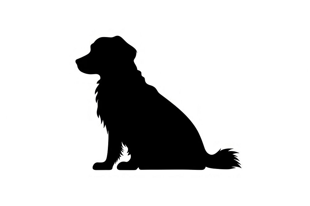 Dog silhouette dog animal.