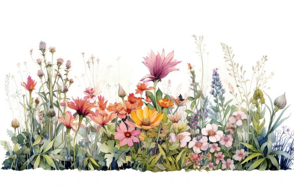 Flowerbed flower flowerbed painting.