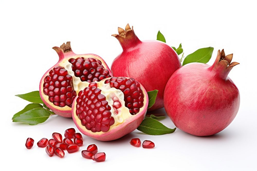 Pomegranates produce fruit plant.