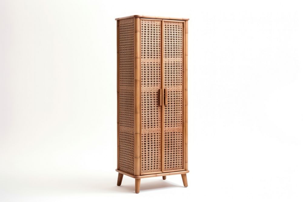 Rattan tall cabinet furniture cupboard wardrobe.