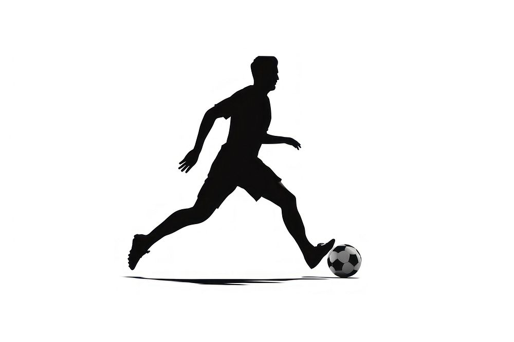 Soccer silhouette soccer football.