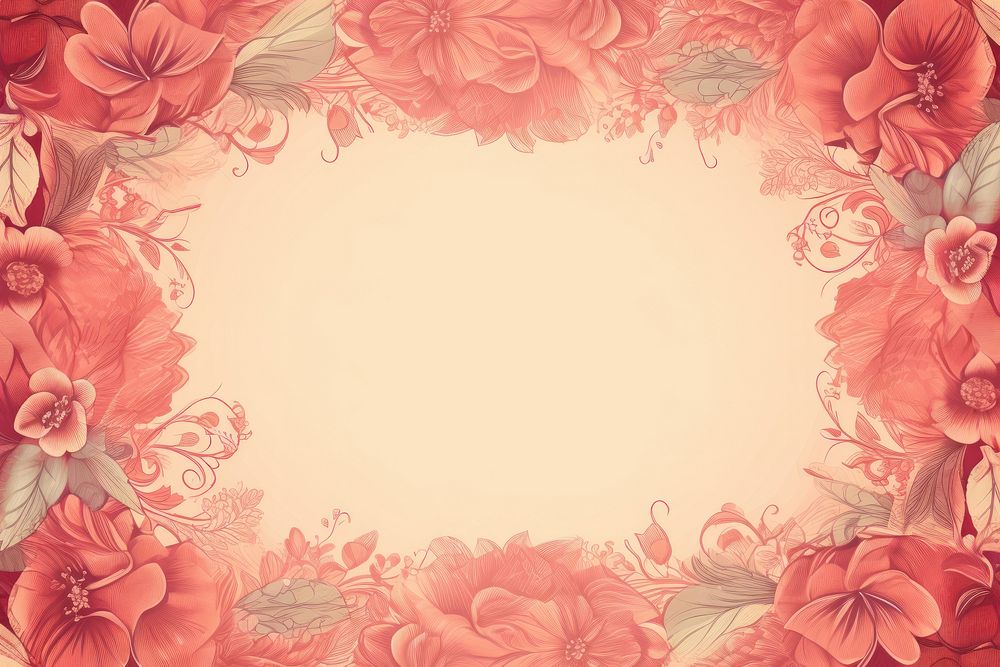 Frame of flower backgrounds pattern texture.