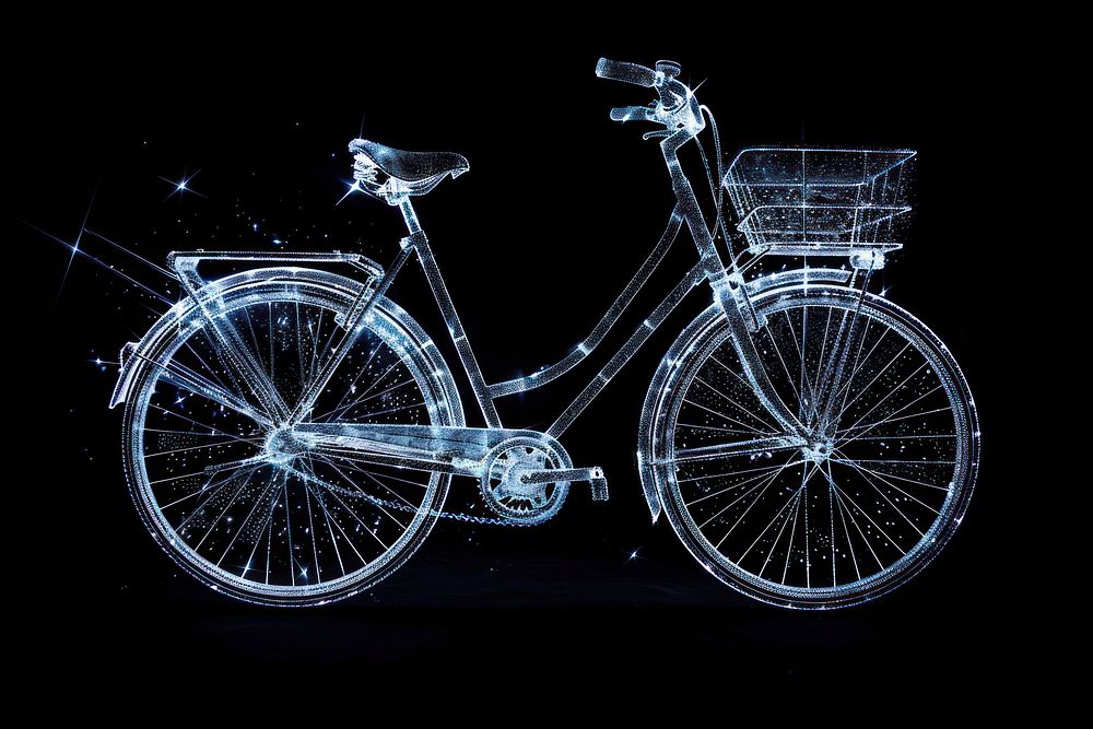 Effect minimal of classic bicycle vehicle wheel light.