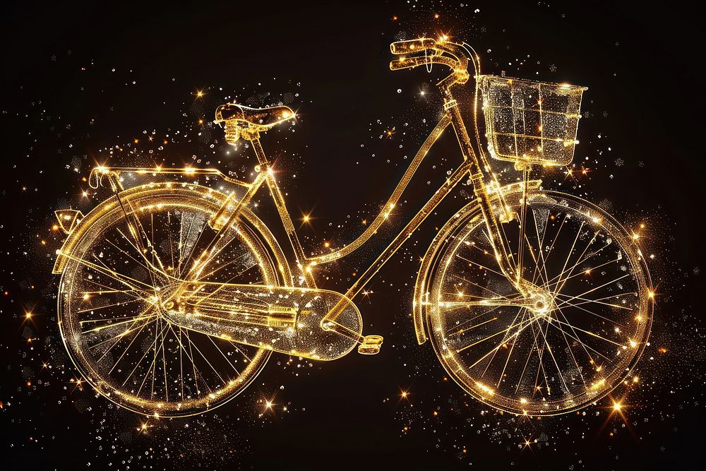 Effect minimal of classic bicycle lighting outdoors vehicle.