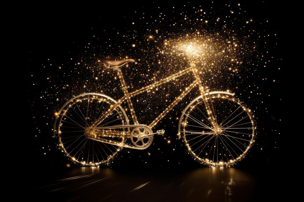 Effect minimal of bicycle outdoors vehicle sparks.