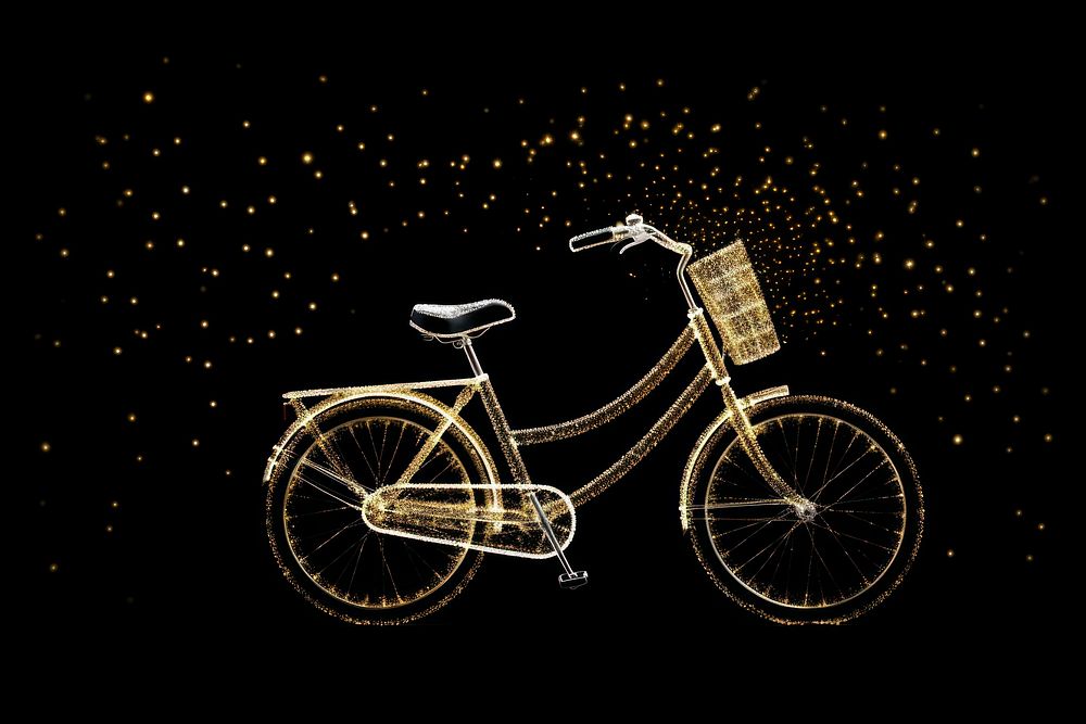 Effect minimal of bicycle vehicle wheel gold.