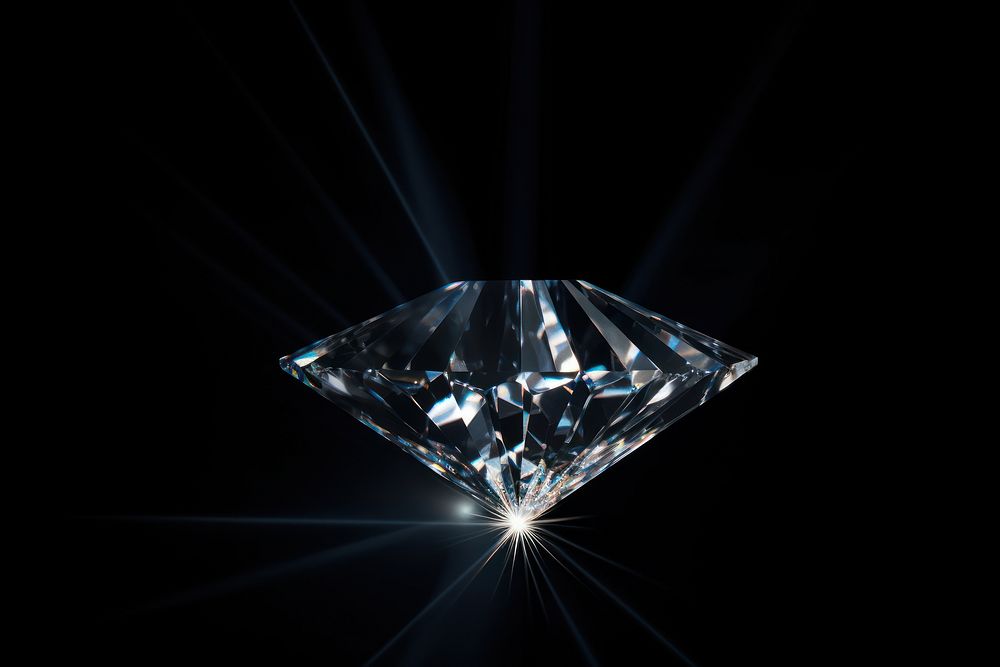Effect minimal of diamond gemstone jewelry light.