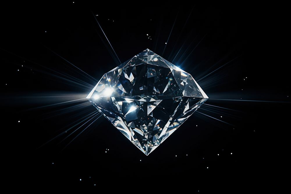 Effect minimal of diamond gemstone crystal jewelry.