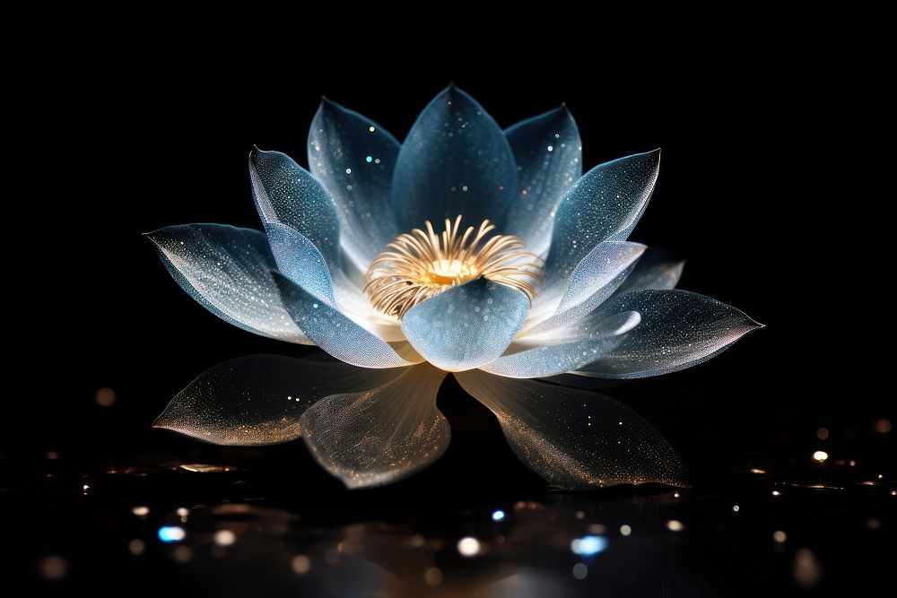 Effect minimal of lotus flower petal plant.