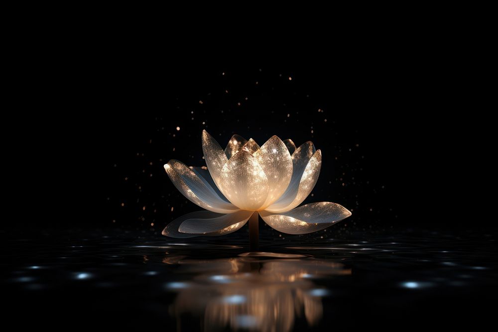 Effect minimal of lotus flower petal light.