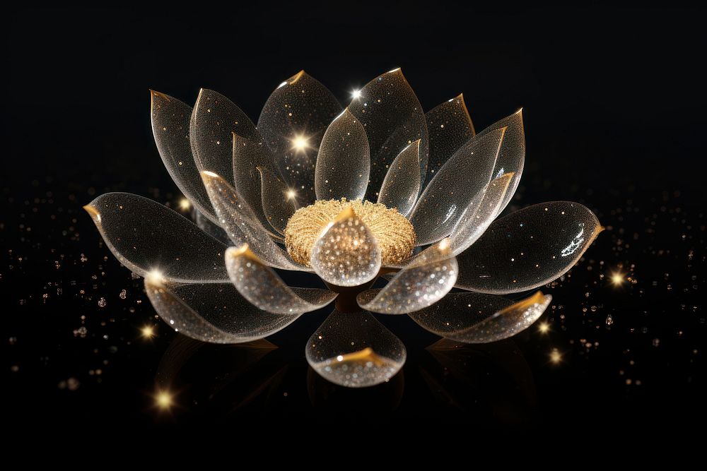 Effect minimal of lotus chandelier lighting flower.