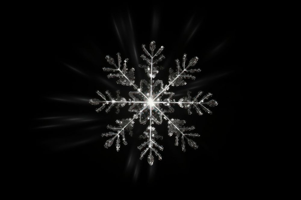 Effect minimal of snowflake chandelier light night.
