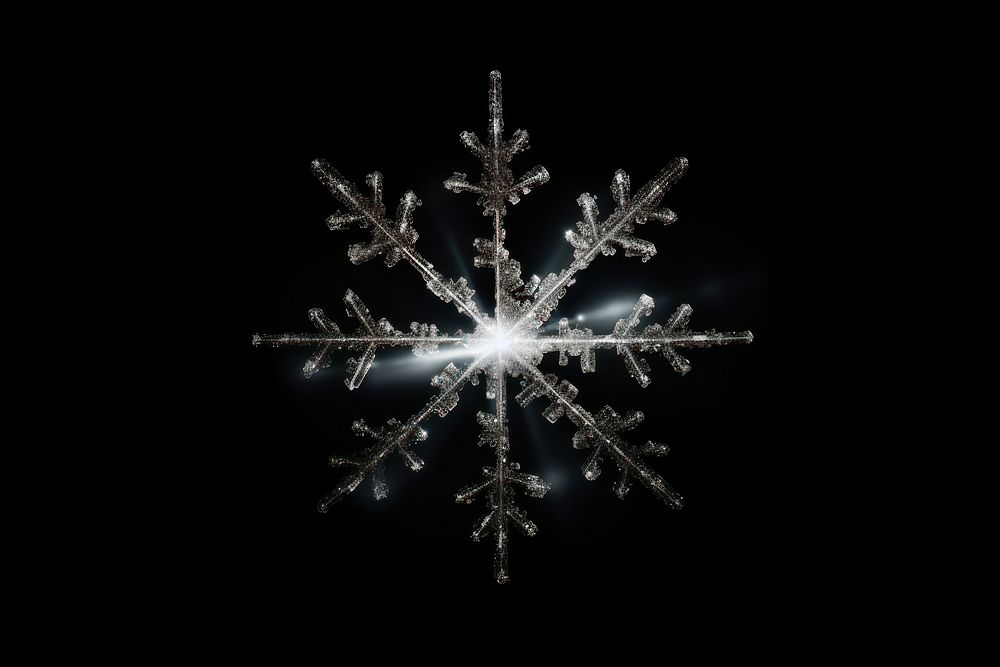 Effect minimal of snowflake light night star.