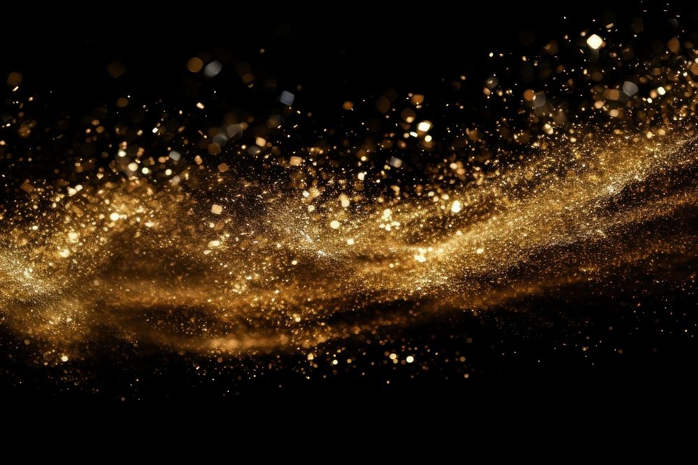 Effect minimal of shooting gold dust backgrounds astronomy glitter.