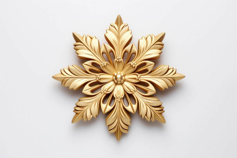 Snowflake gold snowflake jewelry.