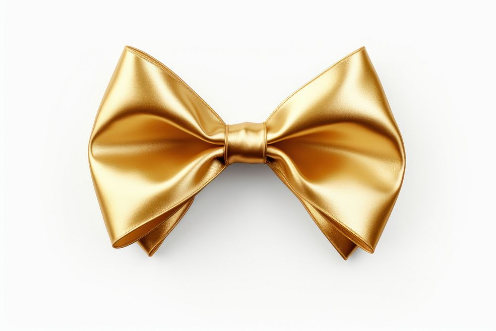 Ribbon bow ribbon shiny gold.
