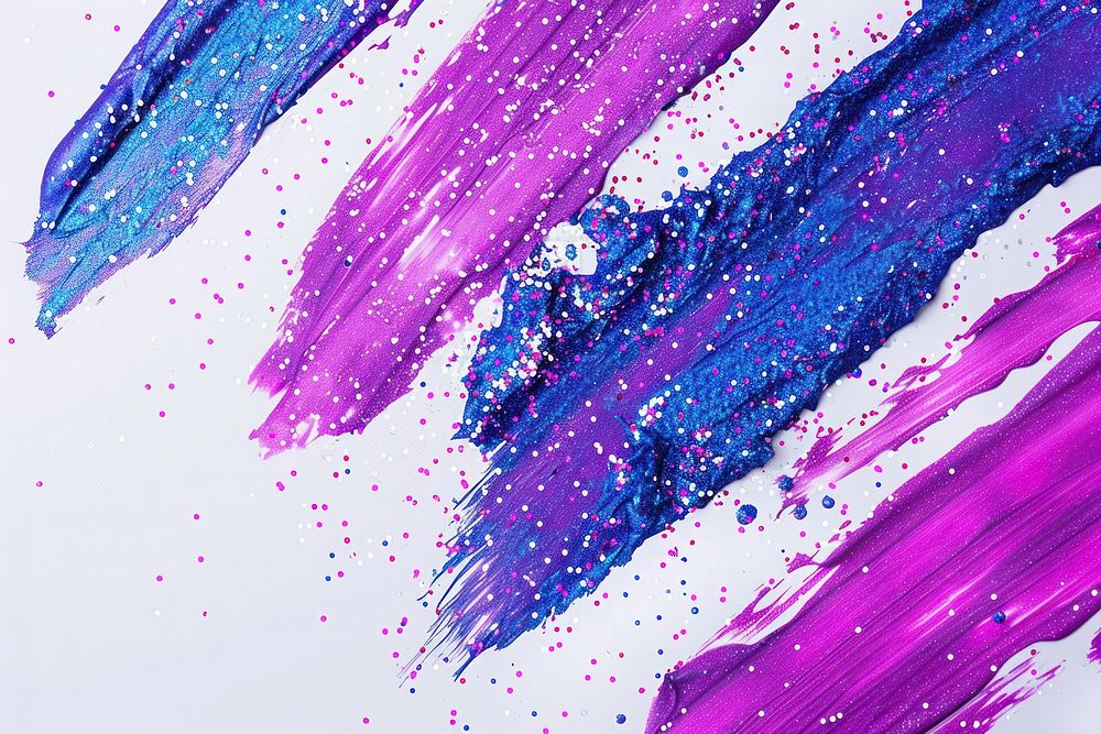 Violet brush strokes purple paper art.