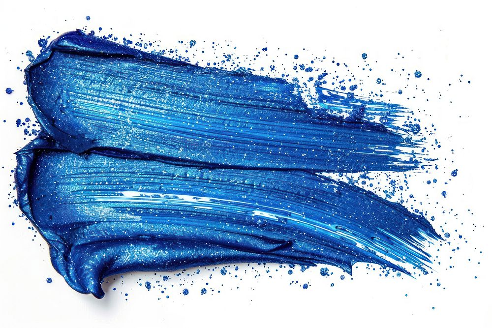 Dark blue brush strokes animal shark paper.