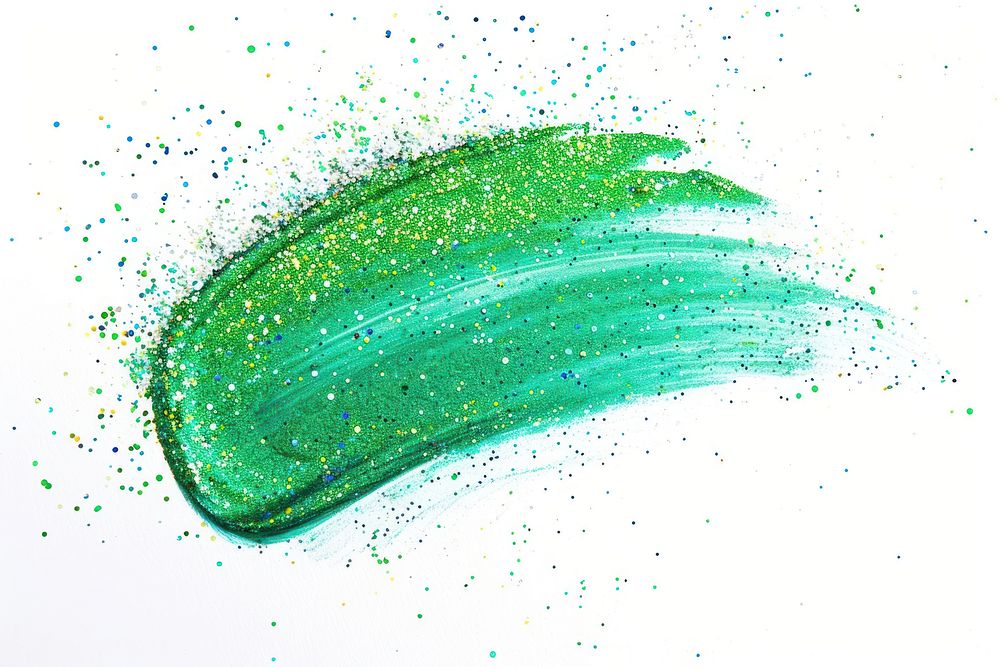 Green brush strokes backgrounds glitter paint.