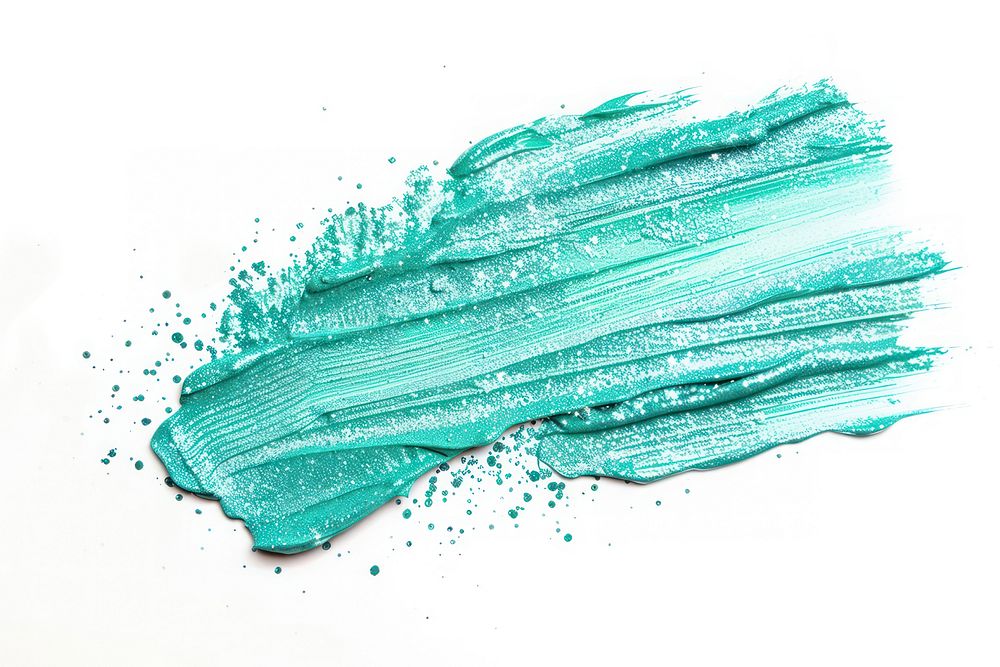 Mint green brush strokes turquoise powder diaper.