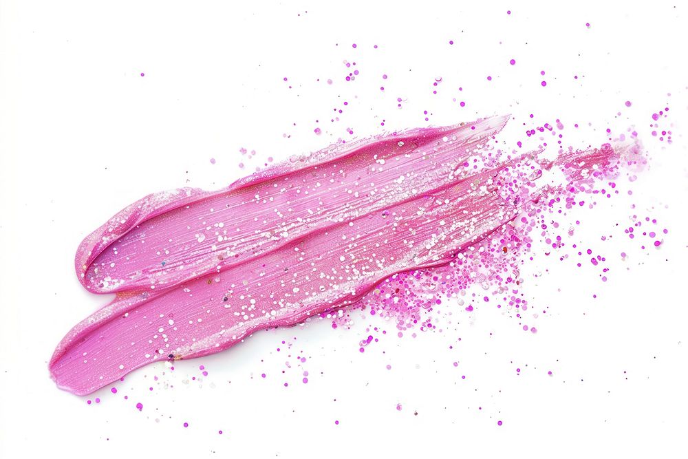 Pink pastel brush strokes blossom powder flower.