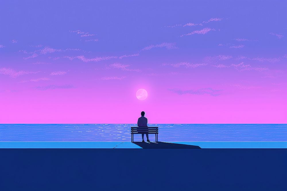 Student purple outdoors horizon.
