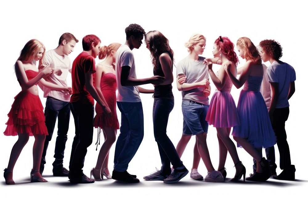 Teens socializing at nightclubs footwear dancing adult.