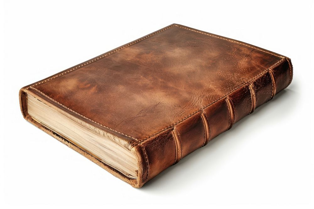 Leatherbound hardcover book publication wallet diary.