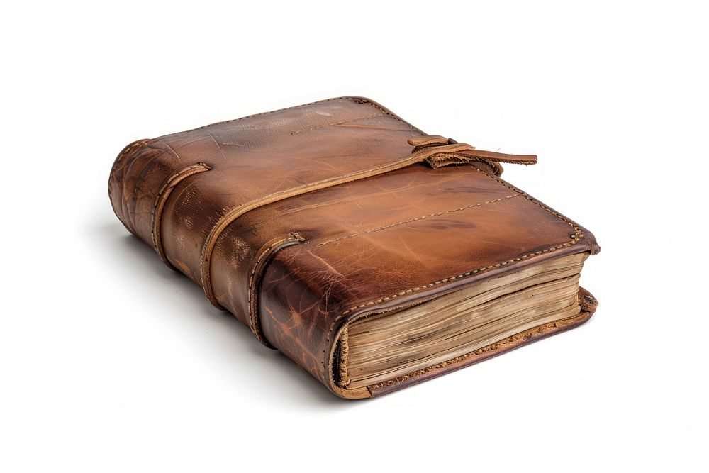 Leatherbound hardcover book publication wallet diary.