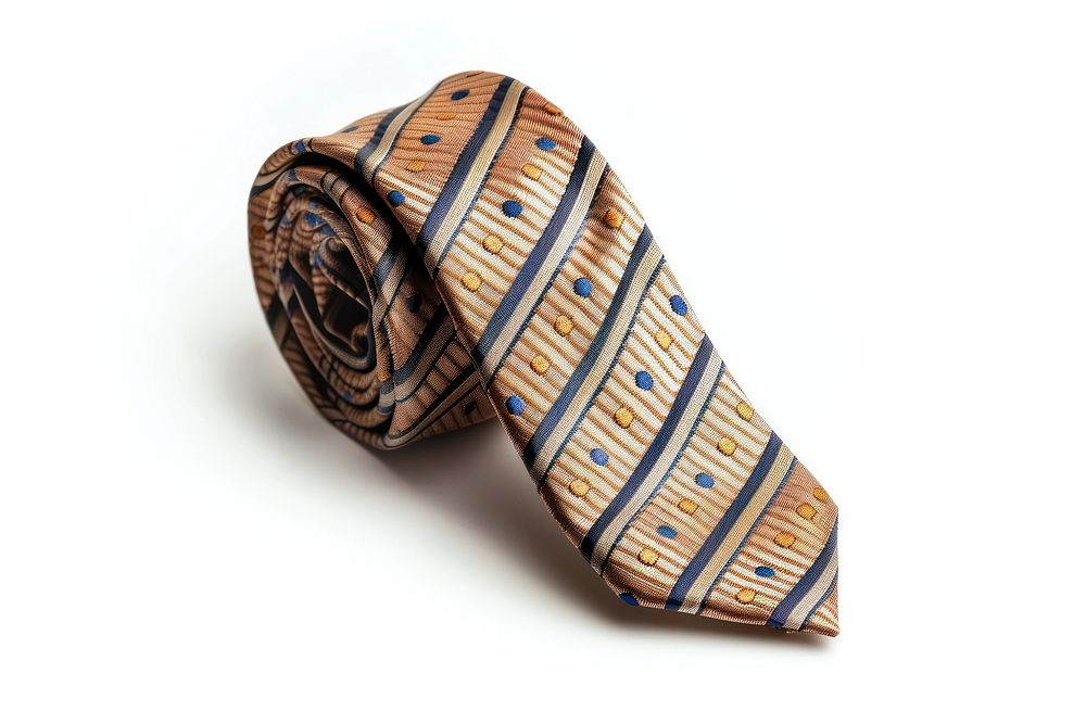 Patterned necktie white background accessories accessory.