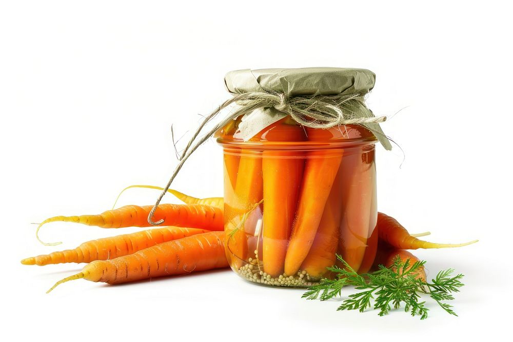 Pickled carrots vegetable plant food.