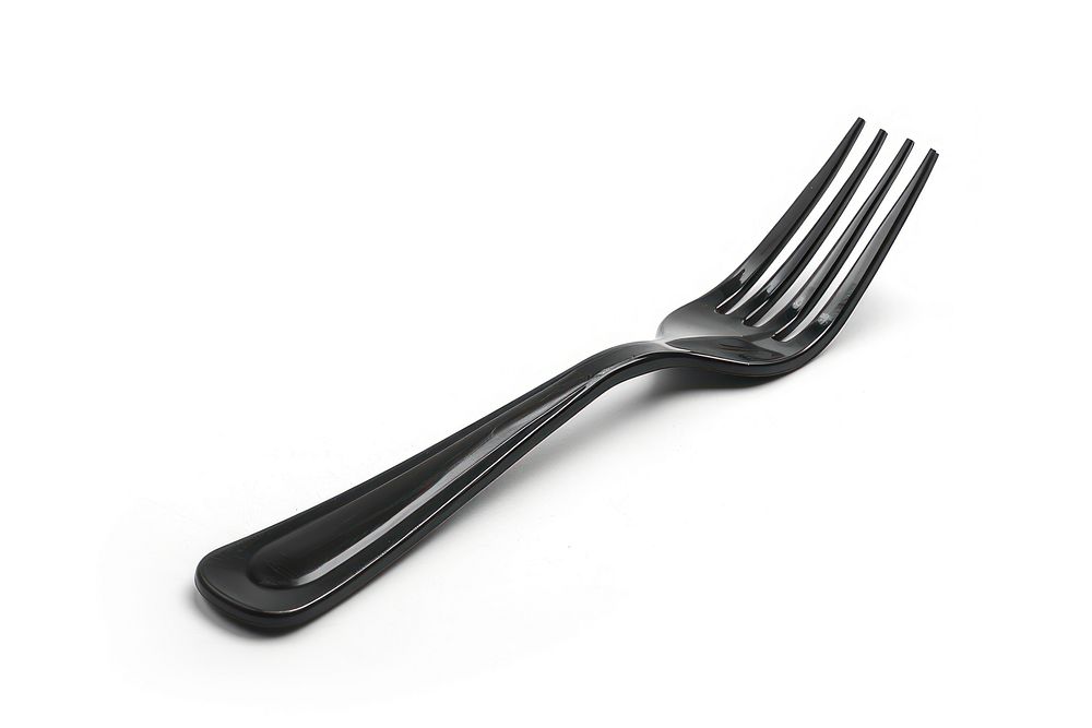 Plastic forks white background silverware simplicity.