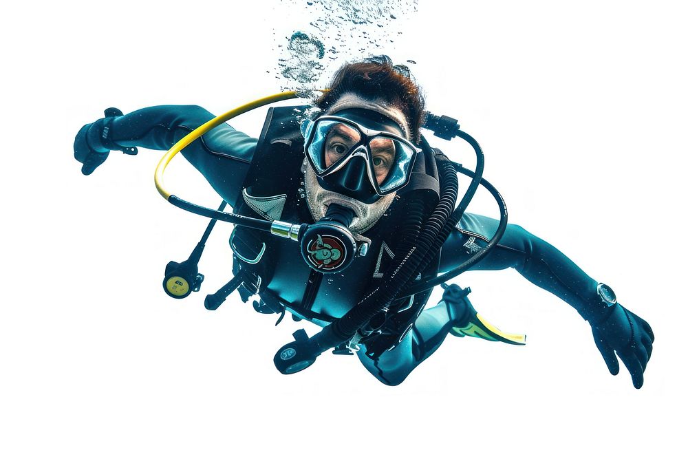 Scuba diver diving recreation adventure outdoors.