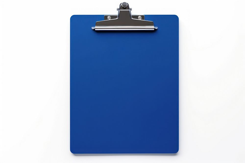 Dark blue clipboard white background blackboard rectangle.