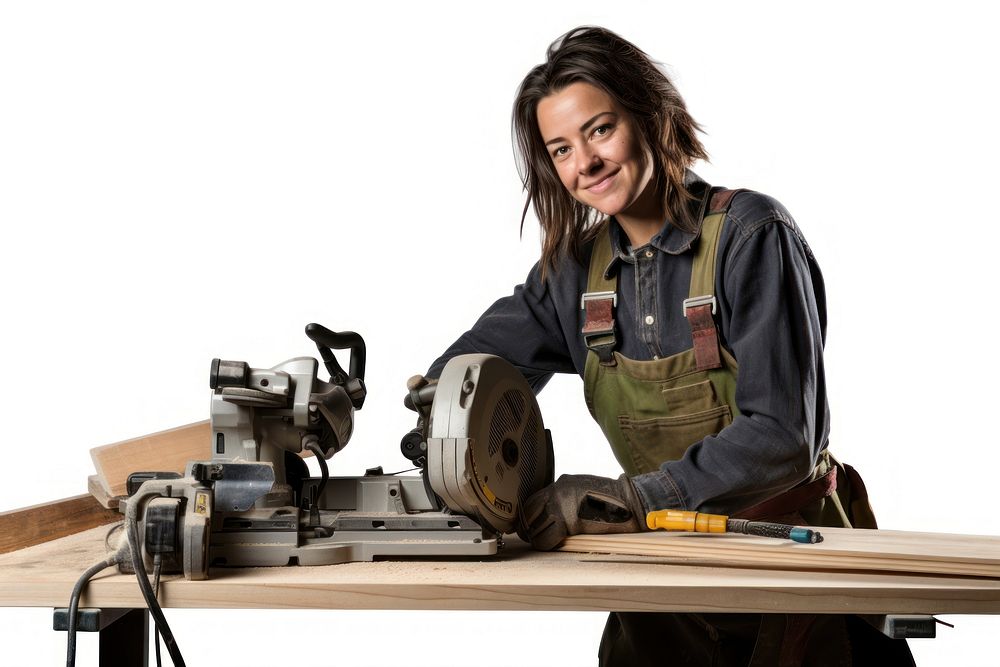 Female carpenter adult tool craftsperson.