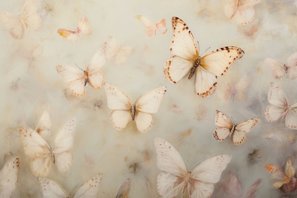 Close up on pale butterflies backgrounds butterfly animal.