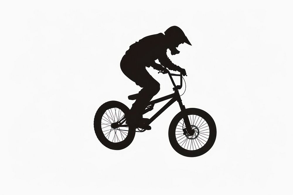 Bike stunt silhouette clip art transportation bicycle vehicle.