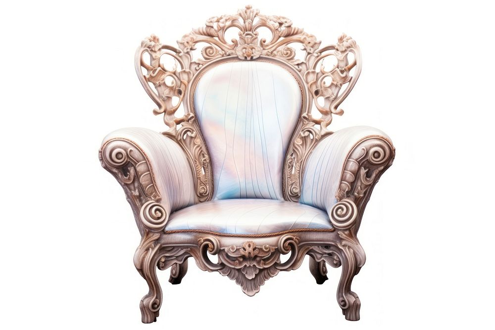 Chair furniture armchair white background.