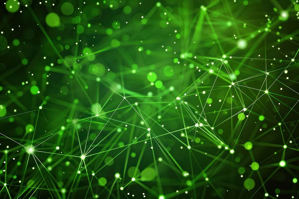Futuristic network background green backgrounds futuristic.