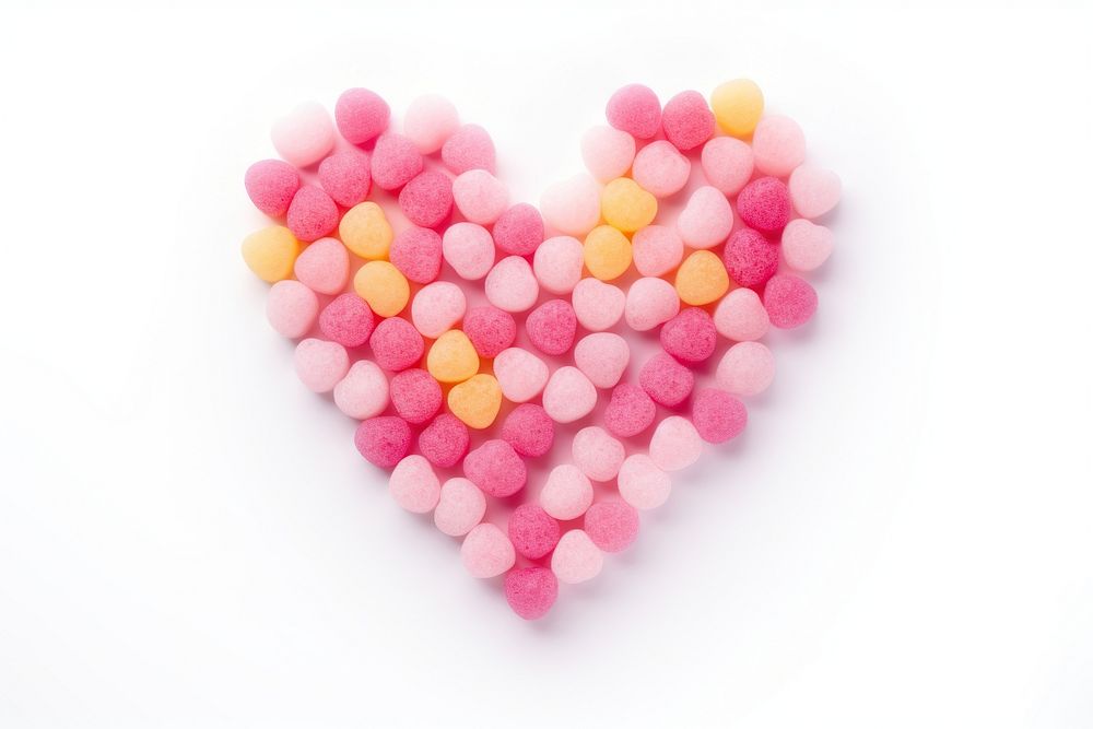 Heart-shaped candy confectionery heart food.