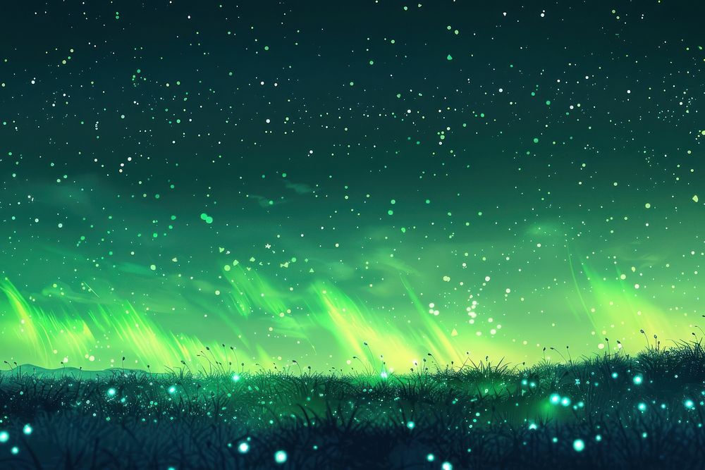 Aurora green backgrounds landscape.