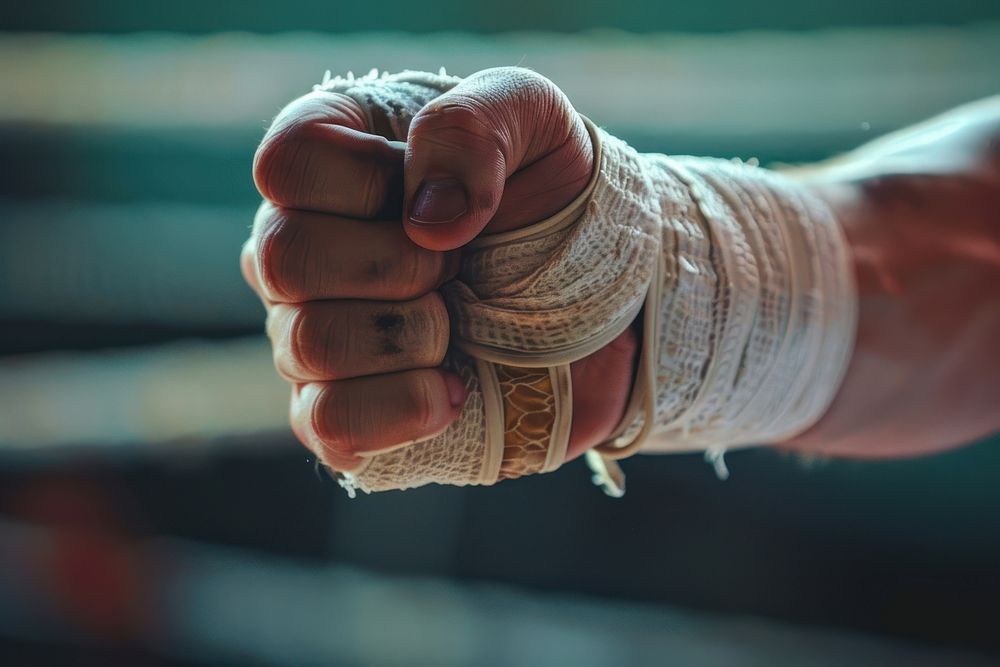 Boxing hand wraps finger strength bandage.