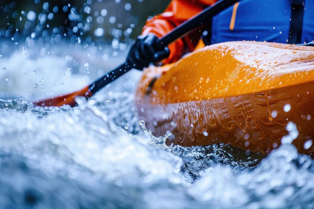 Canoe kayak water transportation recreation.