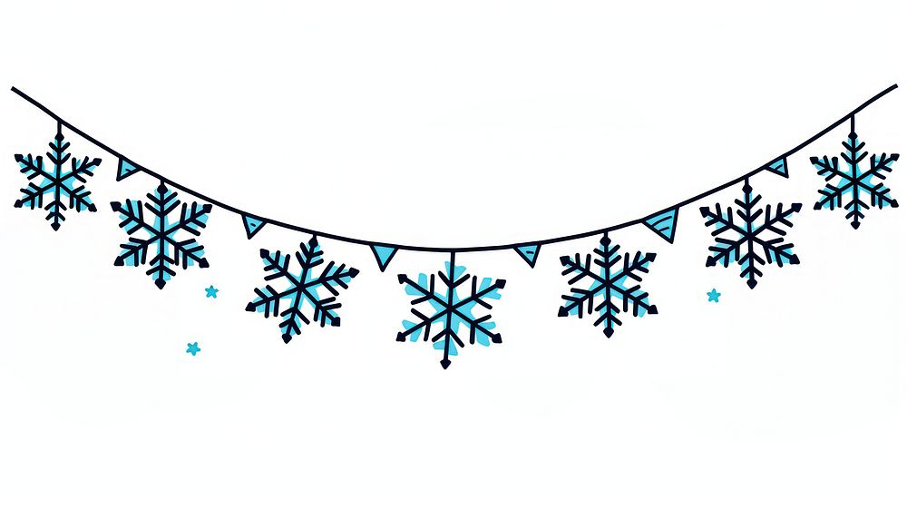 Blue snowflake flag string art outdoors graphics.