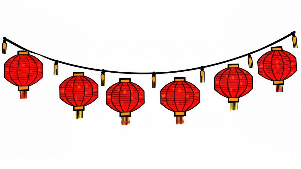 Chinese lantern flag string dynamite weaponry lamp.