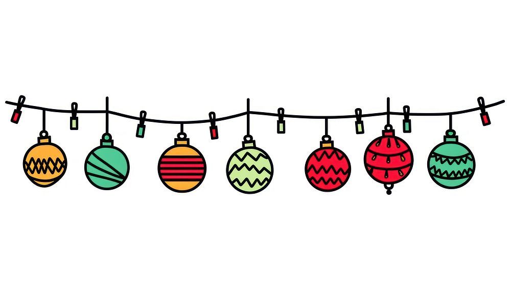 Christmas balls flag string art accessories accessory.