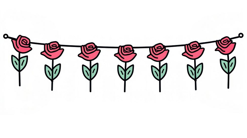 Pink rose flag string art embroidery dynamite.