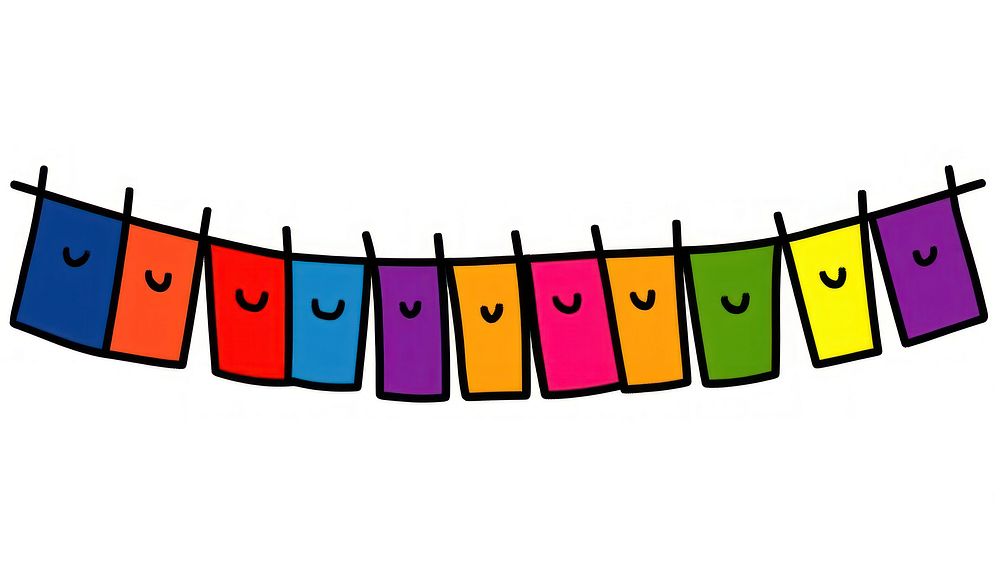 Rainbow icon flag string glockenspiel vibraphone xylophone.