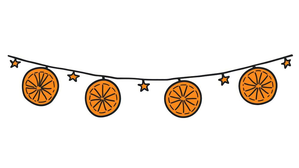 Smiling oranges flag string art accessories handicraft.