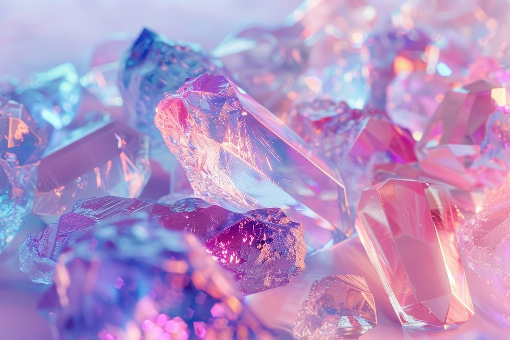 3d crystal stones backgrounds mineral quartz.